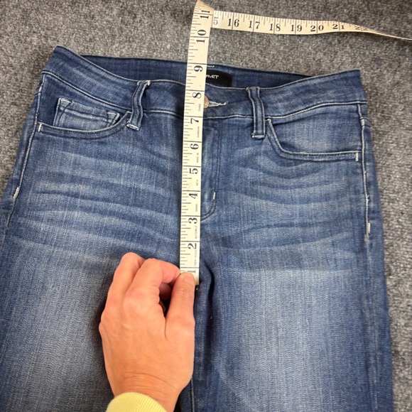 VERVET Womens Denim Crop Skinny Fit Raw Hem Jeans size: 25 - Picture 3 of 7